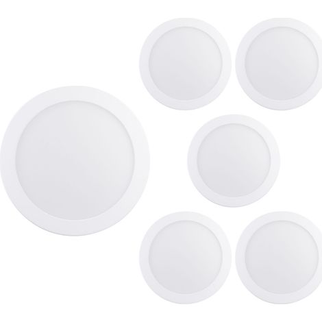 Pack 6 Downlights LED de Superficie Redondos 18W 1800lm Ø20cm 400 (1/2)