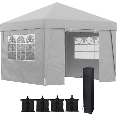Tonnelle pop-up pliante GILLIAN Gris clair (1/5)