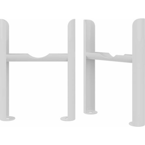 Traditional Radiator Floor Mounting Legs 2PC/Set 4 Column White