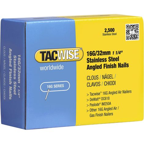 Tacwise 1065 16G Chiodi in Acciaio Inossidabili da 32 mm (1/3)
