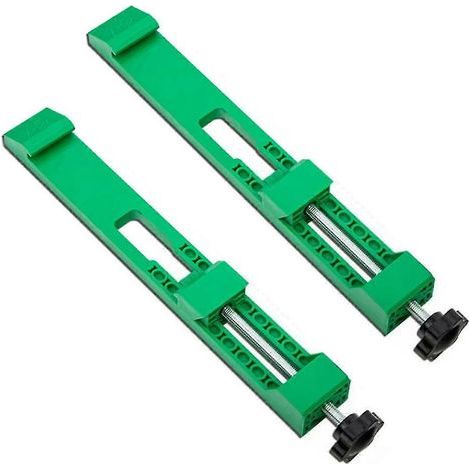 Système de positionnement pour scie circulaire électrique : guide de base réglable pour machine de découpe et guide de serrage pour scie circulaire (1/5)