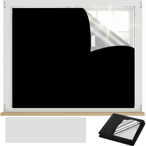 Store occultant pour fenêtre de toit - Sans perçage - 150 x 200 cm - Store thermique - Protection solaire portable - Intérieur - Pour la famille, les voyages (1/5)