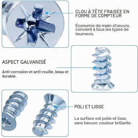 Vis Euro Vis de Charniere Vis (1/3)