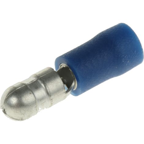 Cosse cylindrique à sertir RS PRO Isolé Mâle, Bleu 14AWG 2.5mm² 16AWG 1.5mm²