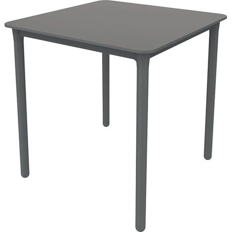 Table de jardin garbar marsella légère résistante UV 70x70 cm