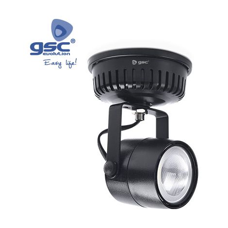 Foco superficie LED orientable 28W 3000K Negro