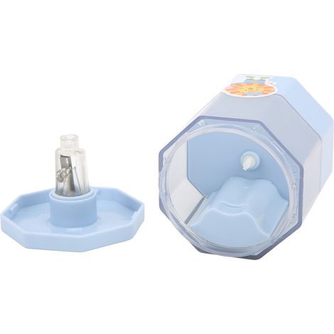 Taille-crayons électrique portable rechargeable, 500 mAh, article de papeterie durable pour enfants et étudiants, bleu ciel
