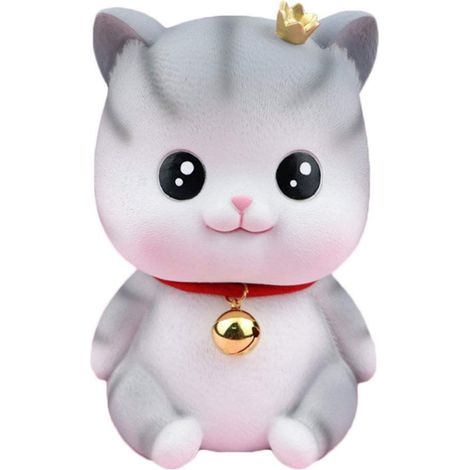 Tirelire en forme de chaton pour enfants, jolie monnaie, pour décoration de bureau (1/5)