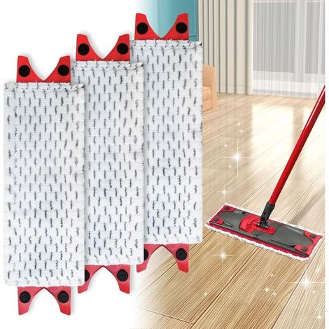 3 Pièces Recharge Vileda Serpillere,Recharge Serpillière Vileda,Tête de Remplacement de Vadrouille,Recharges en Microfibre Balai pour Vileda Ultramax 2 en 1 Spray,pour Tous Types De Sols (1/5)