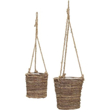 House Doctor Cache-Pots Hover lot de 2 naturel 23 cm (1/3)