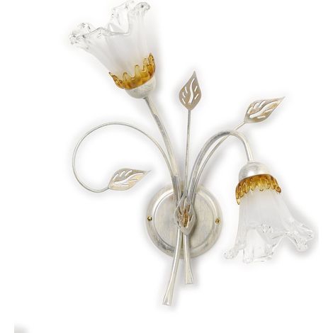 Applique murale 2 luci Bianco/Argento/Oro (1/2)