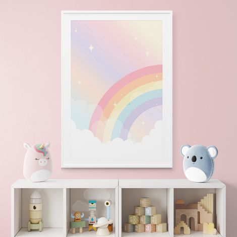 Poster / Affiche enfants - Arc-en-ciel - 30x45 cm