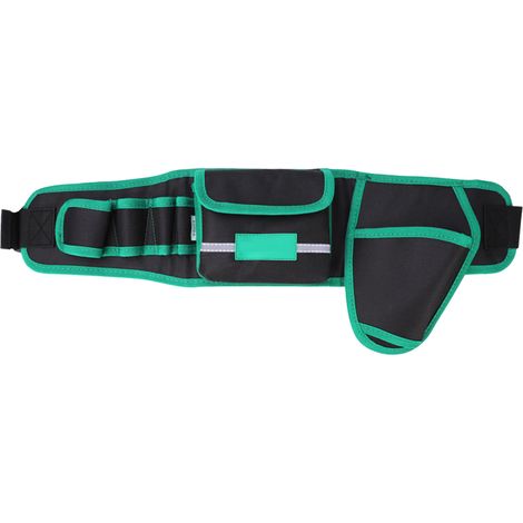 Grand sac à outils imperméable en toile Oxford, capacité élevée pour électricien, poche ceinture 4 trous pour perceuse électrique, dimensions 560 x 190 mm (1/5)