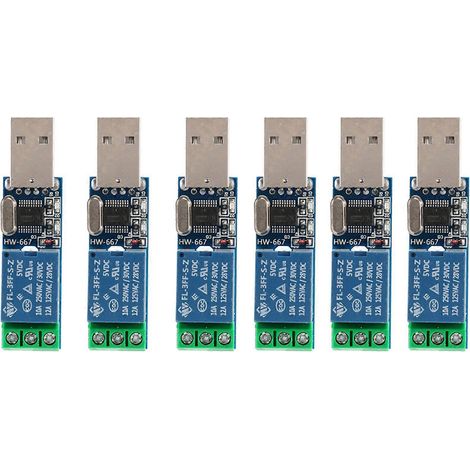 Module relais USB LCUS type 1 (6X) - Commande intelligente par commutateur USB (1/5)