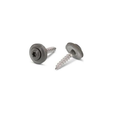 Vis faitage Tête fraisée bombée TFB TORX T20 Inox A2 RAL7005 4,5X45 Rondelle d"étanchéite EPDM-1 pièce (1/2)