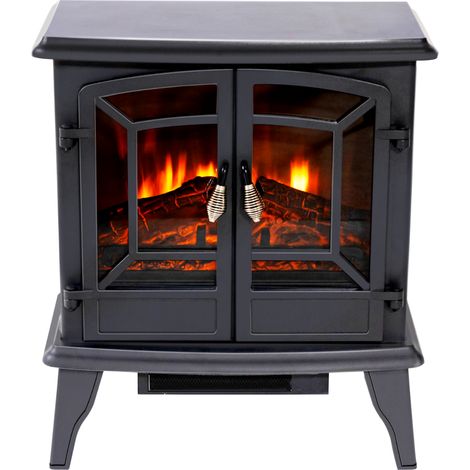 Classic Fire Cheminée d'ambiance Noir H58.5xl28xL50.5cm (1/5)