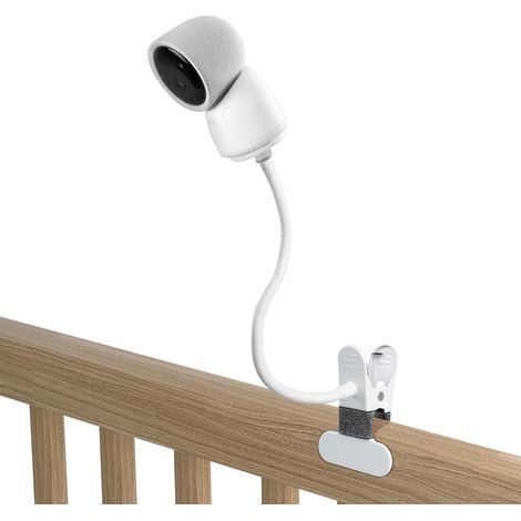 Arenti baby monitor camera mount, adjustable steel and silicone clip, for bed and crib (1/5)