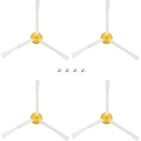 Pack de 4 Brosse latérale pour irobot Série 500 600 700 (1/5)