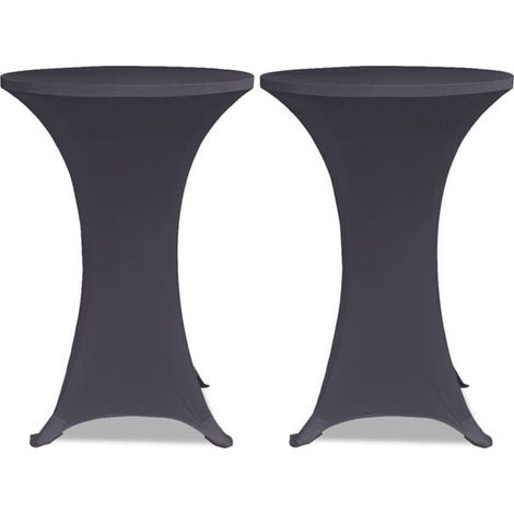 Nappe extensible 60 cm, lot de 2, gris anthracite (1/5)