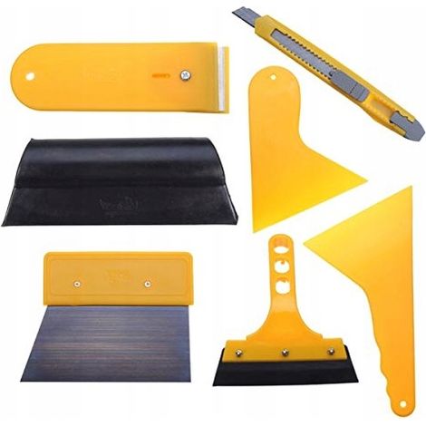 KIT PER L'APPLICAZIONE DI PELLICOLE PER AUTO CON 7 SPAZZOLE