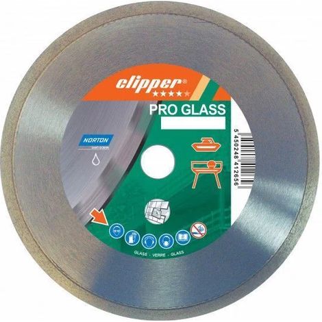 Disque diamant PRO CERAMIC Glass Ø250 x 25,4 mm NORTON CLIPPER