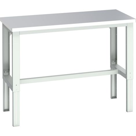 Bott 41003640.16V Cubio Adjustable Bench, Stainless Steel Clad Top 1500 x 750mm