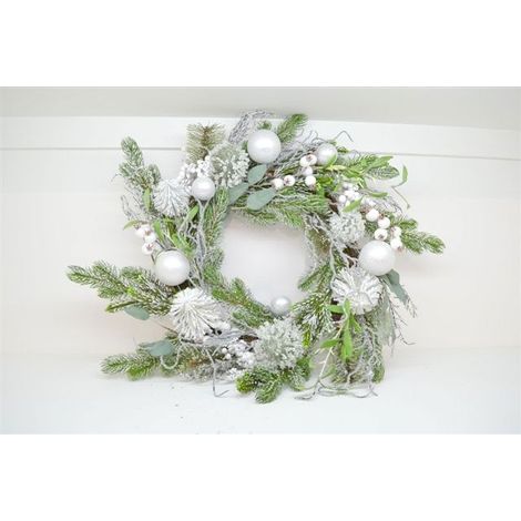 Ghirlanda Natalizia Natale Fuoriporta Tondo 45 cm s imp