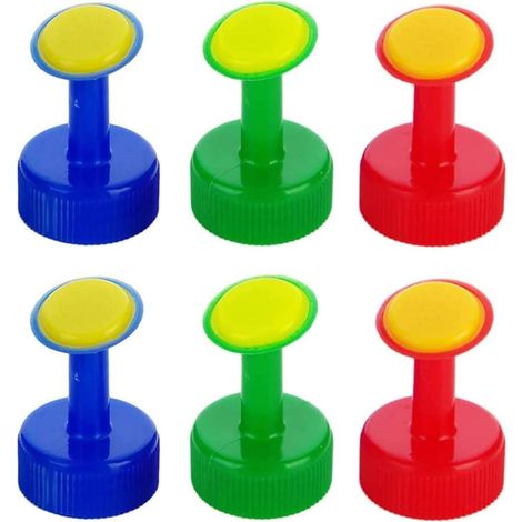 6 buses d'arrosage pour bouteilles de 28 mm (bleu/vert/rouge) - Kit de semis et semis (1/5)
