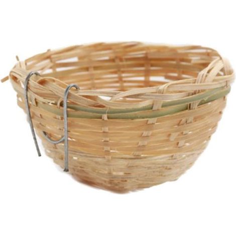 Nid pour Canari - Artisanat Nature - 10 Pcs - Bambou Écologique - Suspendu - Durable (1/4)