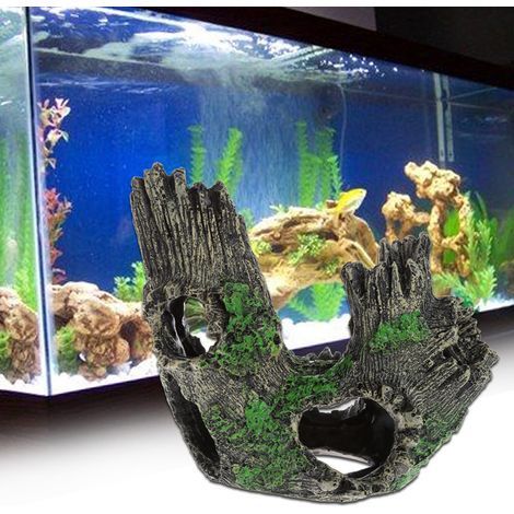 Aquarium-Holzscheit, 1 Stück. Zur Aquariendekoration, für c