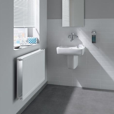 Kermi Therm-x2 Profil Hygiene-Ventilheizkörper Typ 20 500x500mm Ventilposition links FTV200500501L1K (1/3)