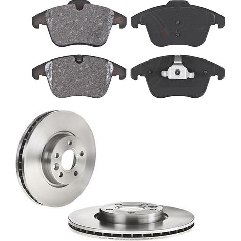 KIT FRENI ANTERIORI compatibile con VOLVO S80 II (124) - DISCHI + PASTIGLIE OEM: P 24 076 , P 24 077 / 17752 , 17753 , 17930 /SOSTITUZIONE DIRETTA/BASSA POLVERE/SILENZIOSO (1/5)