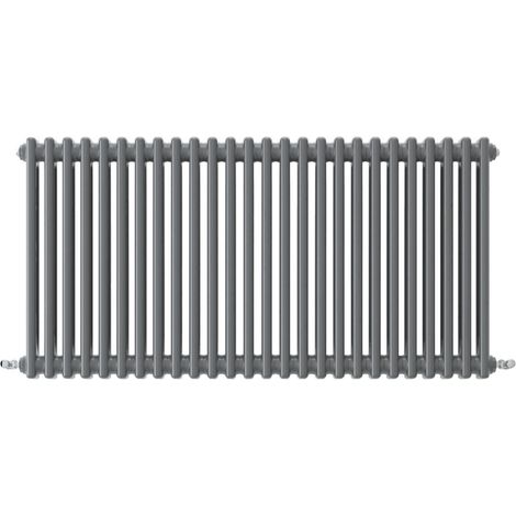 Acezanble Horizontal Traditional Cast Iron Style Radiator 600x1190mm 2 Column Anthracite