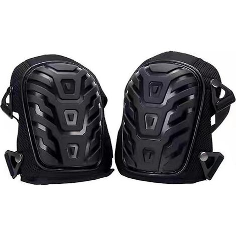 Meilleures genouillères professionnelles, rembourrage en mousse robuste, coussin en gel confortable, clips faciles à ajuster, noir, 1 paire (1/3)