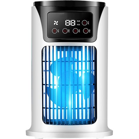Spray cooling fan, low noise, 6-hour timer, 6 wind speeds, fast cooling, evaporative air cooler for living room and bedroom