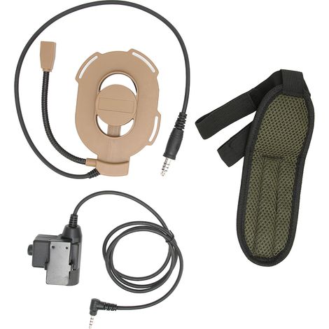 HD01 2-Wege-Militärfunk-Headset mit PTT-Taste U94, kompatibel mit dem Yaese VX-3RBrown (1/5)