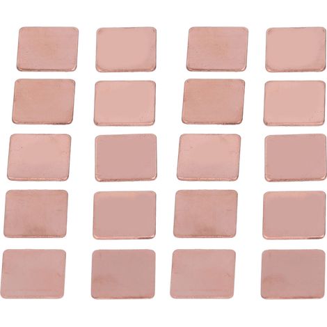 Lot de 20 caloducs en cuivre rouge pour carte graphique CPU GPU PC, plaque dissipateur thermique épaisseur 1,2mm (1/5)