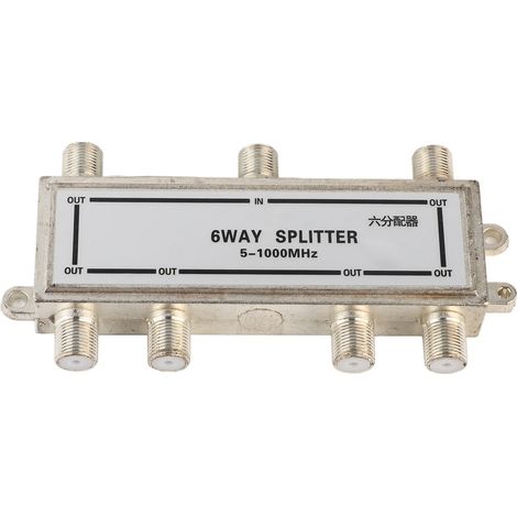 Répartiteur de câble coaxial 6 voies 5-1000 MHz pour antenne TV CATV