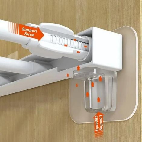 Support D Etagere Autocollant - 7x7 Cm - Pour Verre Bois Carrelage - Lot De 10 (1/5)