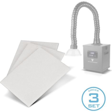 STAHLWERK Set di 3 pre-filtri per l'unità di aspirazione fumi FE-150 ST filtro di ricambio