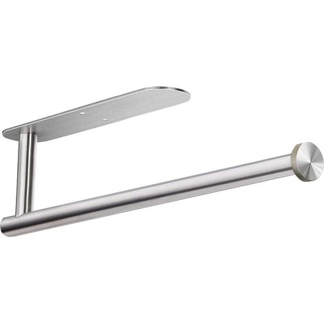 Support Pour Essuie-Tout - En Acier Inoxydable SUS 304 - Montage Sous Placard ou Mur - Adhésif et Vis Inclus - 1 Pièce (1/5)