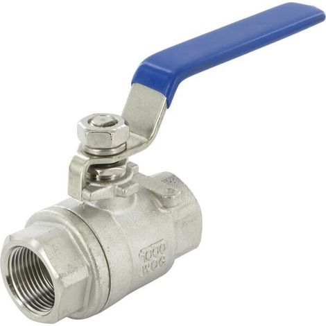 Valvola a sfera 2xF 3/8'' acciaio inox UNIVERSALE KS38FRVS (1/2)