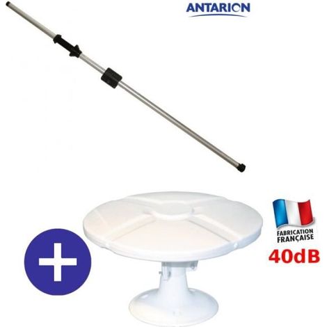 OMNI TONNA - ANTENNE 40dB TNTHD OMNIDIRECTIONNELLE + MAT ANTENNE 160CM (1/3)