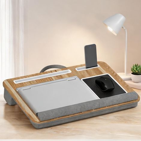 Support ordinateur portable en MDF avec traversin et rangements (1/5)