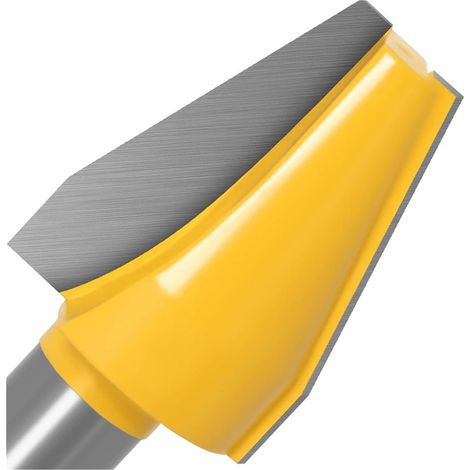 EASYCOMFORT Coupeur de Fraisage en Carbure - 4 Pièces, Tige de 12 mm, Plaque Convexe Verticale (1/4)