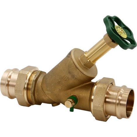 Vanne d'arrêt à débit constant JS, avec raccords à sertir, multi-matière, déconnexion rapide, DN50, Press54, DVGW (1/3)