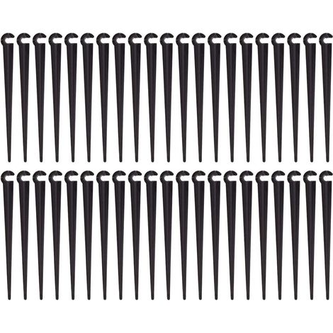 200 supports de tuyaux goutte-Ă -goutte de 4/7 mm, plastique durable pour le jardinage (1/5)