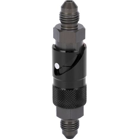 Déconnexion de la conduite de frein, raccord de tuyau de frein en alliage d'aluminium universel pour motos de voiture(le noir). (1/5)