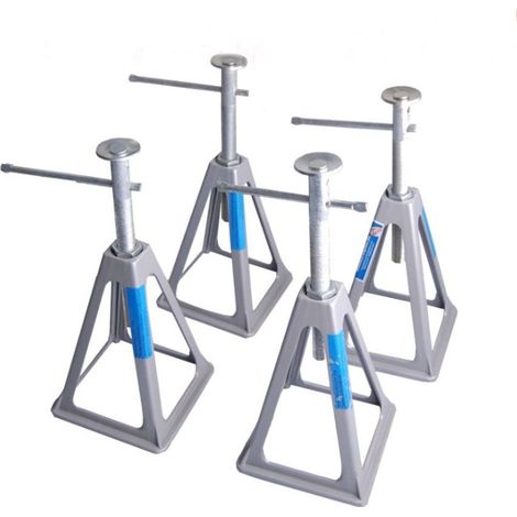 4x Wohnwagenstützen Aluminium höhenverstellbar 28-43 cm Tragkraft 3600 kg Stützböcke Unterstellböcke