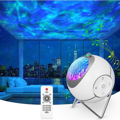 Proyector de cielo estrellado LED para niños,proyector de galaxia,rotación de 360 grados,proyector de estrellas con control remoto,ruido blanco (1/5)